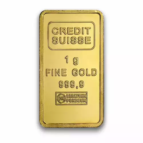 1 g Credit Suisse Gold Bullion Bar (2)