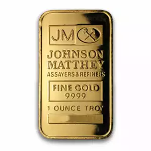 1 oz Johnson Matthey Gold Bar (2)