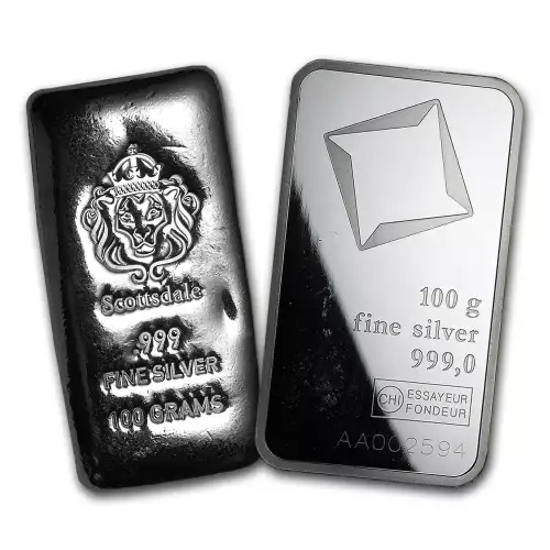 100 g Generic Silver Bar