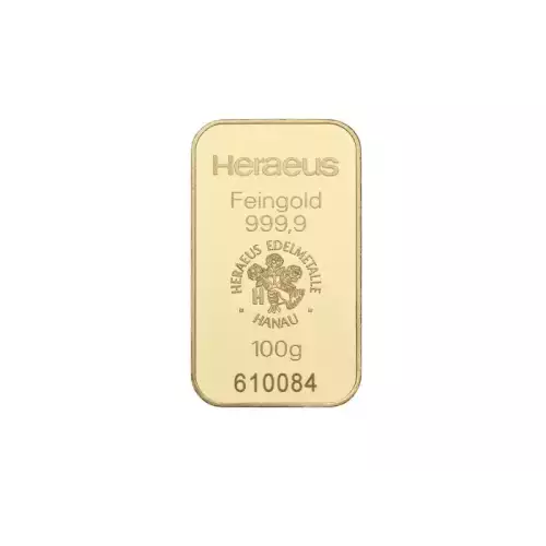 100 g Heraeus Minted Gold Bar (2)