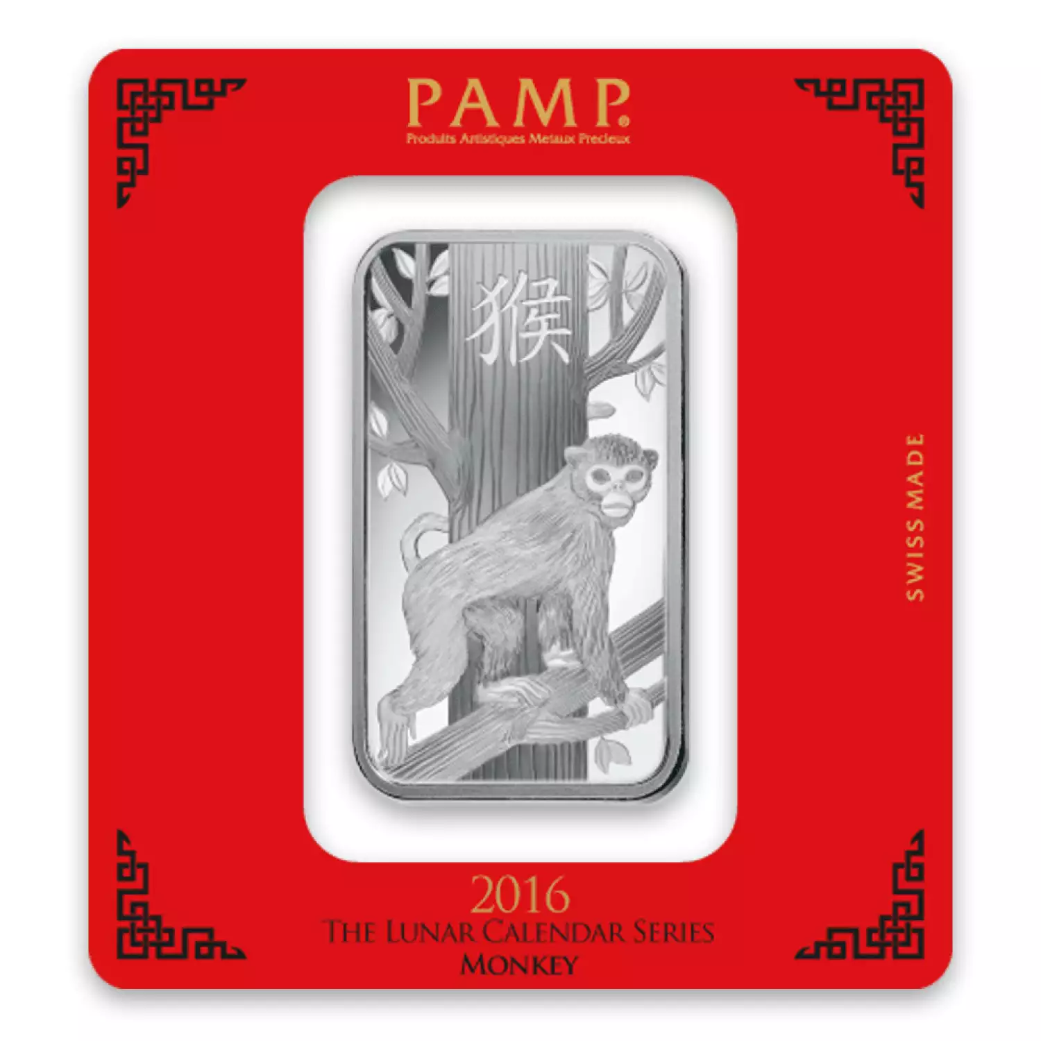100 g PAMP Silver Bar - Lunar Monkey (3)