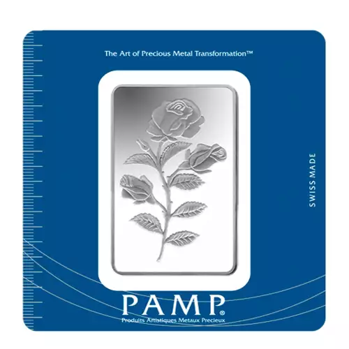 100 g PAMP Silver Bar - Rosa (3)