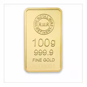 100 g Royal Mint Refinery Minted Gold Bar (2)