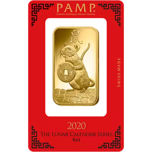 100g PAMP Gold Bar - Lunar Rat (3)