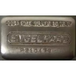 10oz Engelhard Silver Bar P Loaf