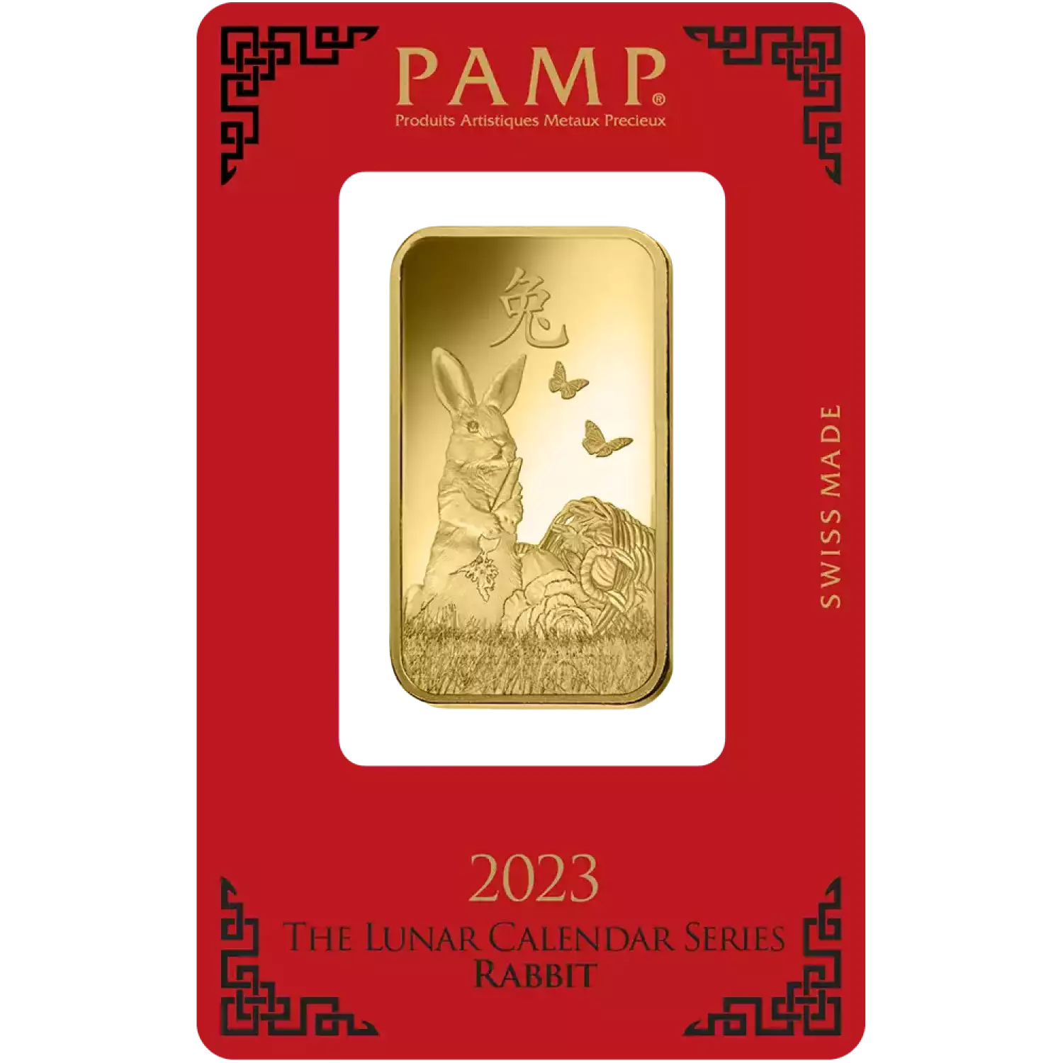 	 1oz PAMP Gold Bar - Lunar Rabbit