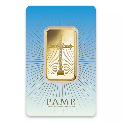 1oz PAMP Gold Bar - Romanesque Cross (3)