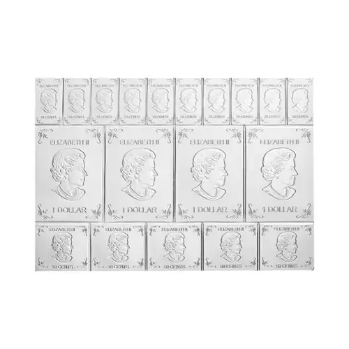 2 oz 2019 Royal Canadian Mint Maple Leaf Flex Multibar Silver Bar (3)