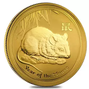 2008 2oz Australian Perth Mint Gold Lunar II: Year of the Mouse (2)