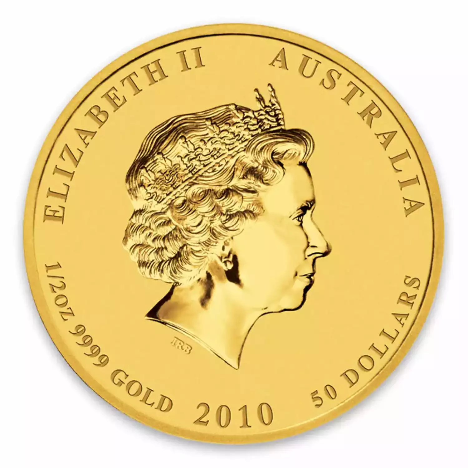 2010 1/2 oz Australian Perth Mint Gold Lunar II: Year of the Tiger (2)