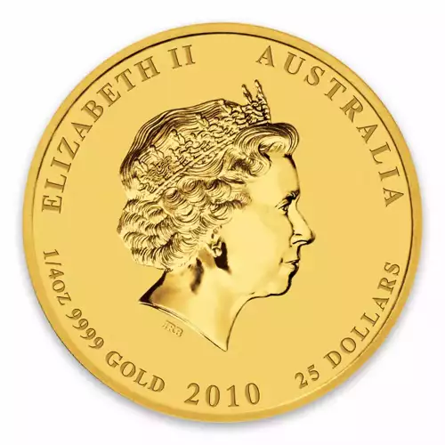 2010 1/4 oz Australian Perth Mint Gold Lunar II: Year of the Tiger (2)
