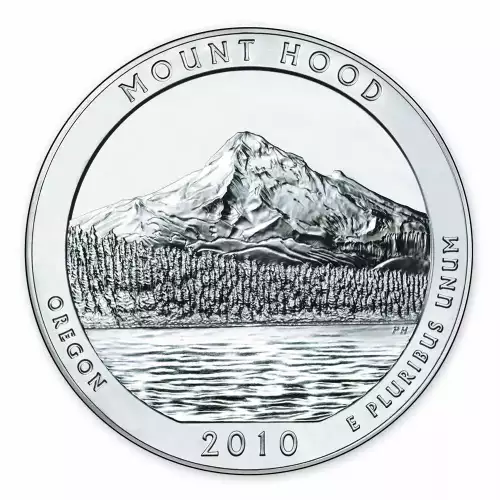 2010 5 oz Silver America the Beautiful Mount Hood National Park (2)