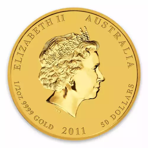 2011 1/2 oz Australian Perth Mint Gold Lunar II: Year of the Rabbit (2)