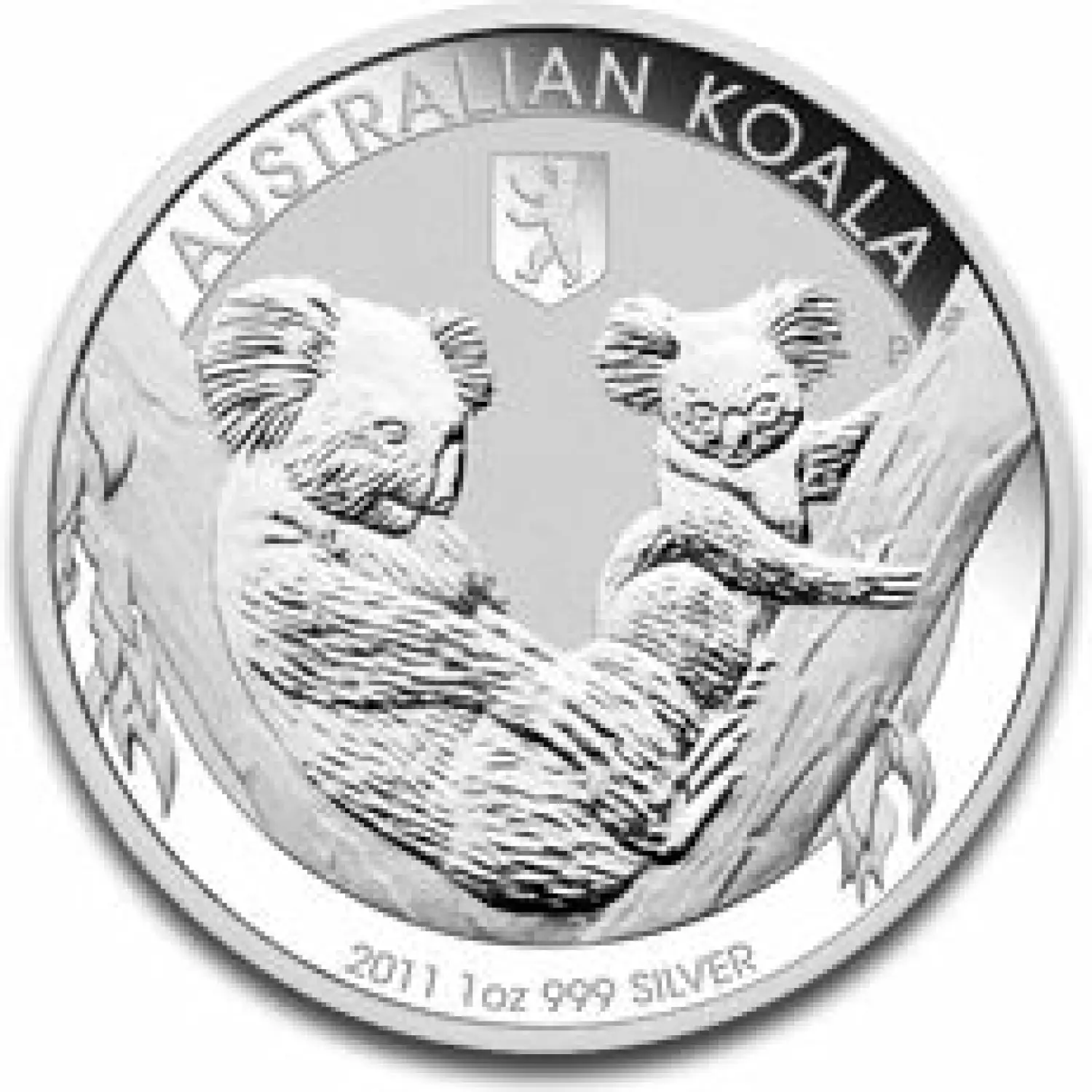 2011 1oz Australian Perth Mint Silver Koala - Bear Privy Mark (2)