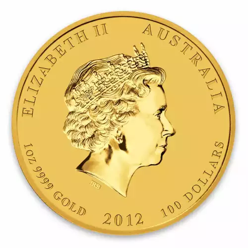 2012 1 oz Australian Perth Mint Gold Lunar II: Year of the Dragon (2)