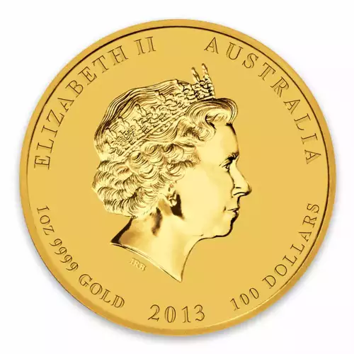 2013 1 oz Australian Perth Mint Gold Lunar II: Year of the Snake (2)