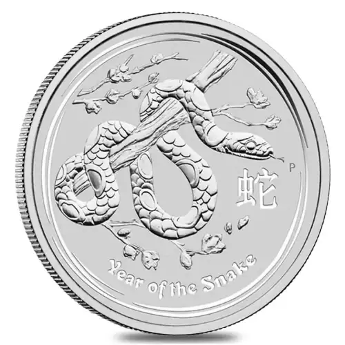 2013 5 oz Australian Perth Mint Silver Lunar II: Year of the Snake