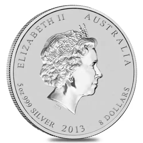2013 5 oz Australian Perth Mint Silver Lunar II: Year of the Snake (2)