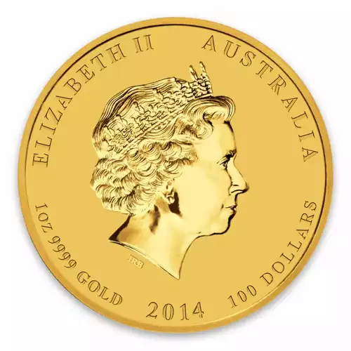 2014 1 oz Australian Perth Mint Gold Lunar II: Year of the Horse (2)
