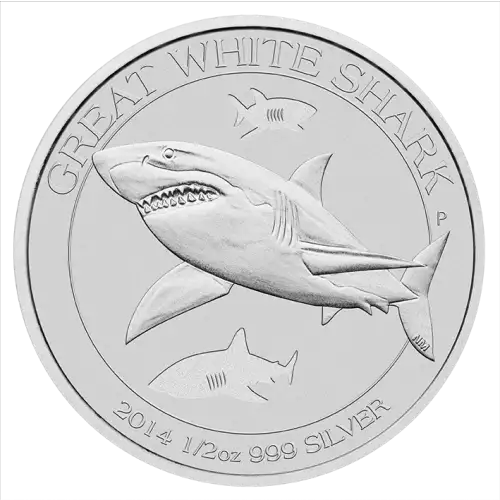 2014 1/2 oz Perth Mint Silver Australian Great White Shark (2)