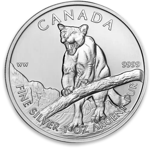 2016 1 oz Canadian Silver Wildlife Series - Cougar (2)