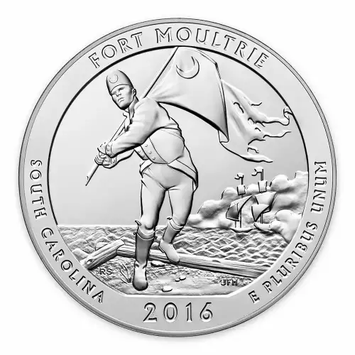 2016 5 oz Silver  America the Beautiful Fort Moultrie (2)