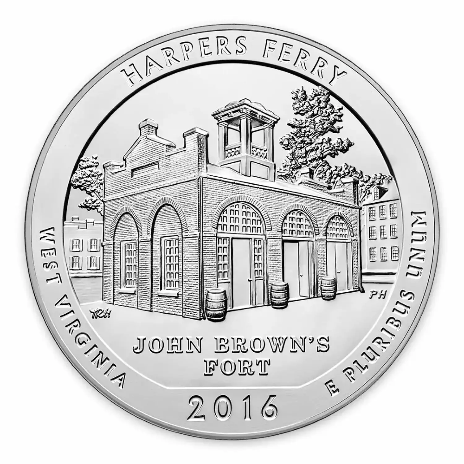 2016 5oz Silver  America the Beautiful Harpers Ferry National Historical Park (2)