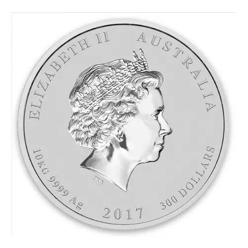 2017 10 kg Australian Perth Mint Silver Lunar II: Year of the Rooster (2)