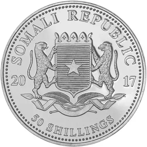 2017 1/2 oz Somalia Silver Elephant Coin (BU) (2)