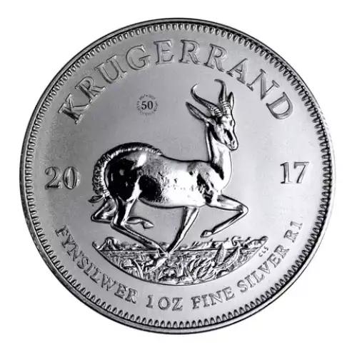 2017 South Africa Krugerrand 1 oz .999 Silver - 50th Anniversary (2)
