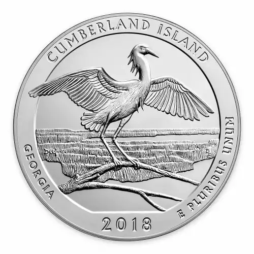 2018 5 oz Silver America the Beautiful Cumberland Island National Seashore