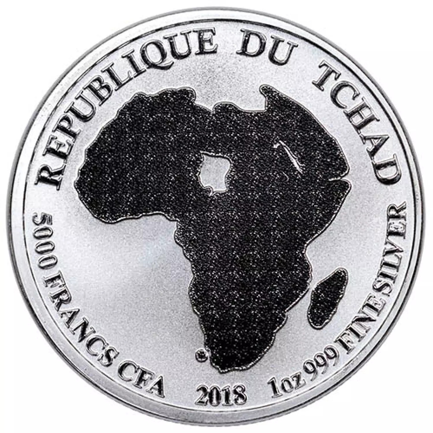 2018 Republic of Chad Africa Lion 1 oz (2)