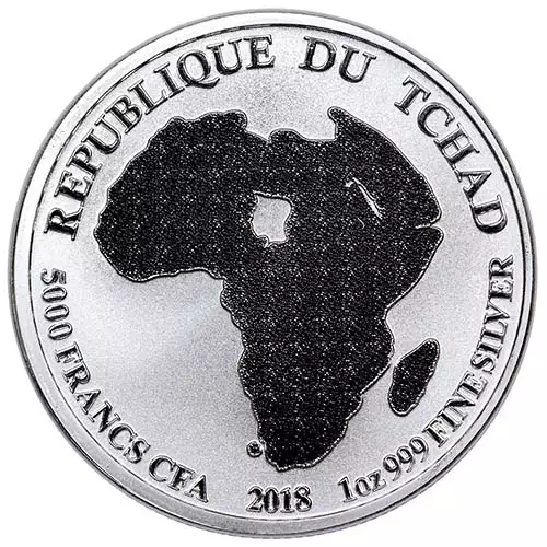 2018 Republic of Chad Africa Lion 1 oz (2)