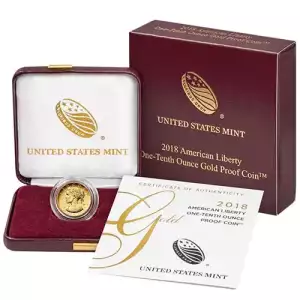 2018-W 1/10 oz Proof American Gold Liberty Coin