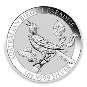 2019 1 oz Australian Silver Bird Of Paradise Manucodia (2)