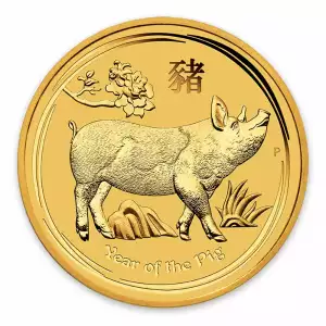 2019 1/4oz  Australian Perth Mint Gold Lunar Year of the Pig (2)