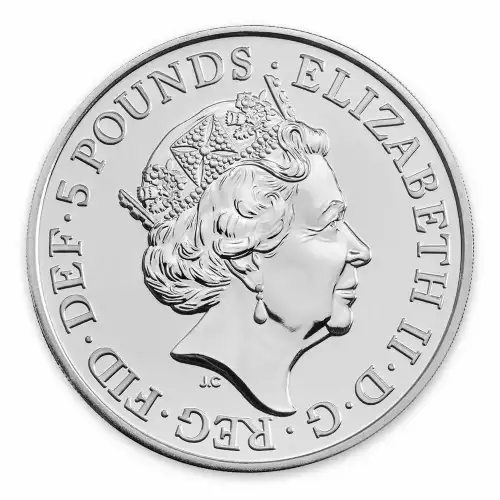 2019 2oz Silver Britain Queen's Beast: The Falcon of the Plantagenets (2)