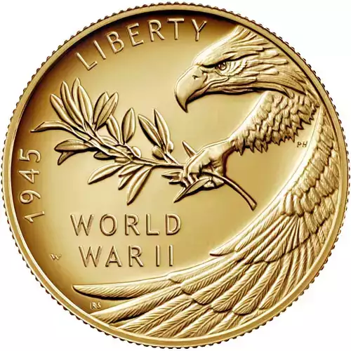 2020 1/2 oz Gold End of World War II 75th Anniversary Medal (3)