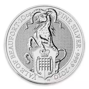 2020 10oz Britain Silver Queen's Beast : The Yale of Beaufort (2)