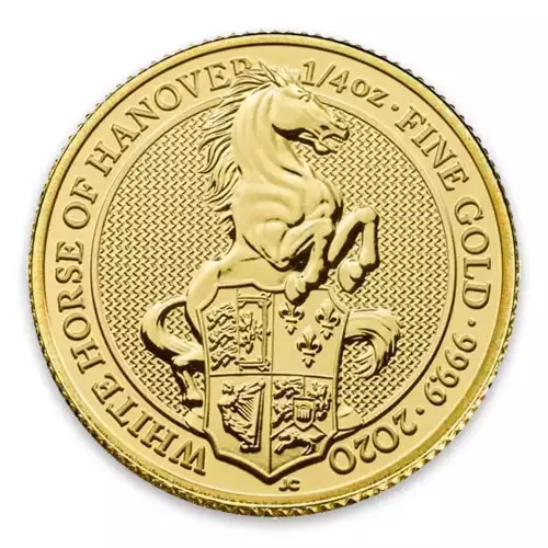 2020 1/4oz Gold Britain Queen's Beasts: The Horse of Hanover (2)
