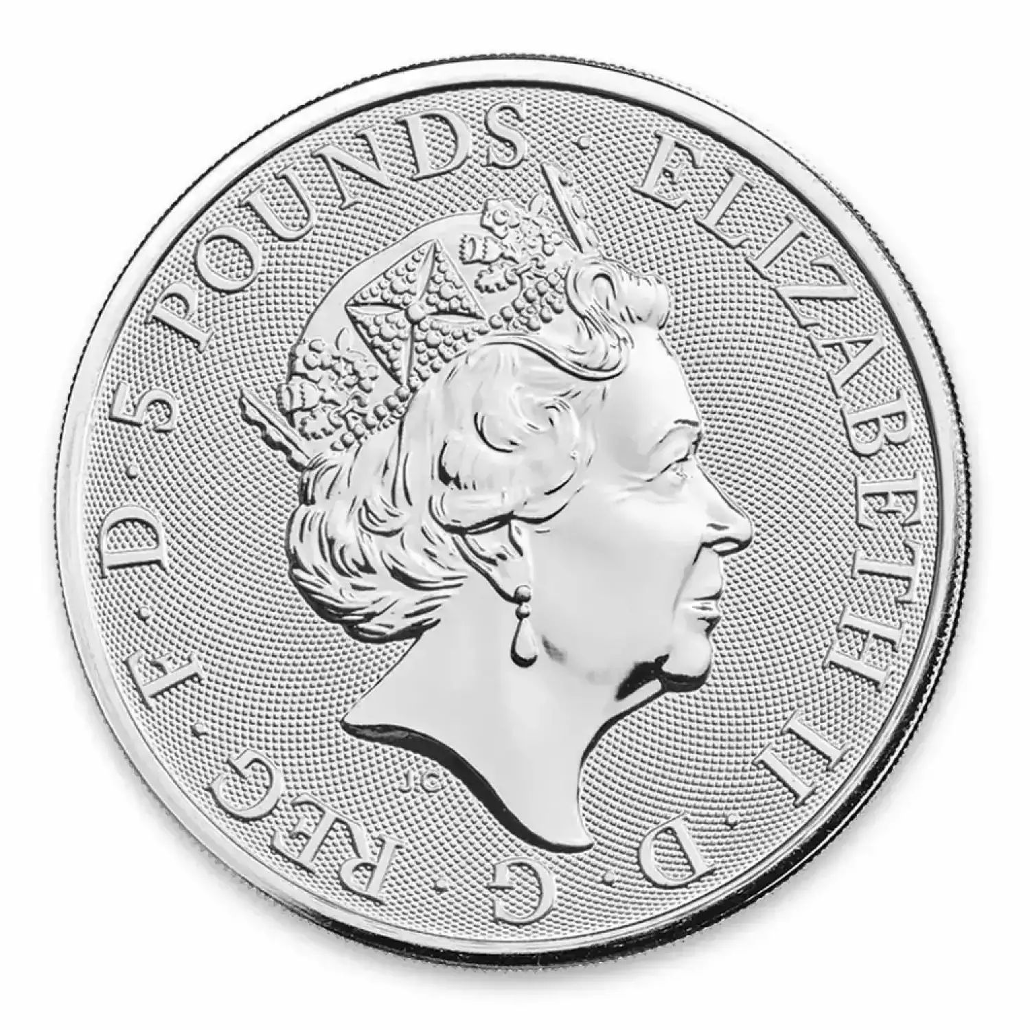 2020 2oz Silver Britain Queen's Beast: The White Lion of Mortimer (2)
