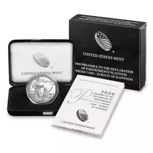 2020-W 1 oz Proof American Platinum Eagle Coin (Box + CoA)