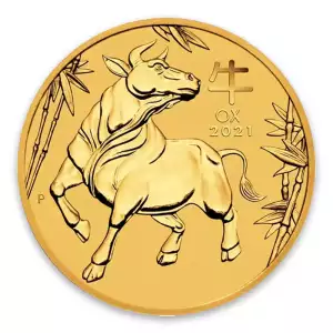 2021 1/2oz  Australian Perth Mint Gold Lunar Year of the Ox (2)