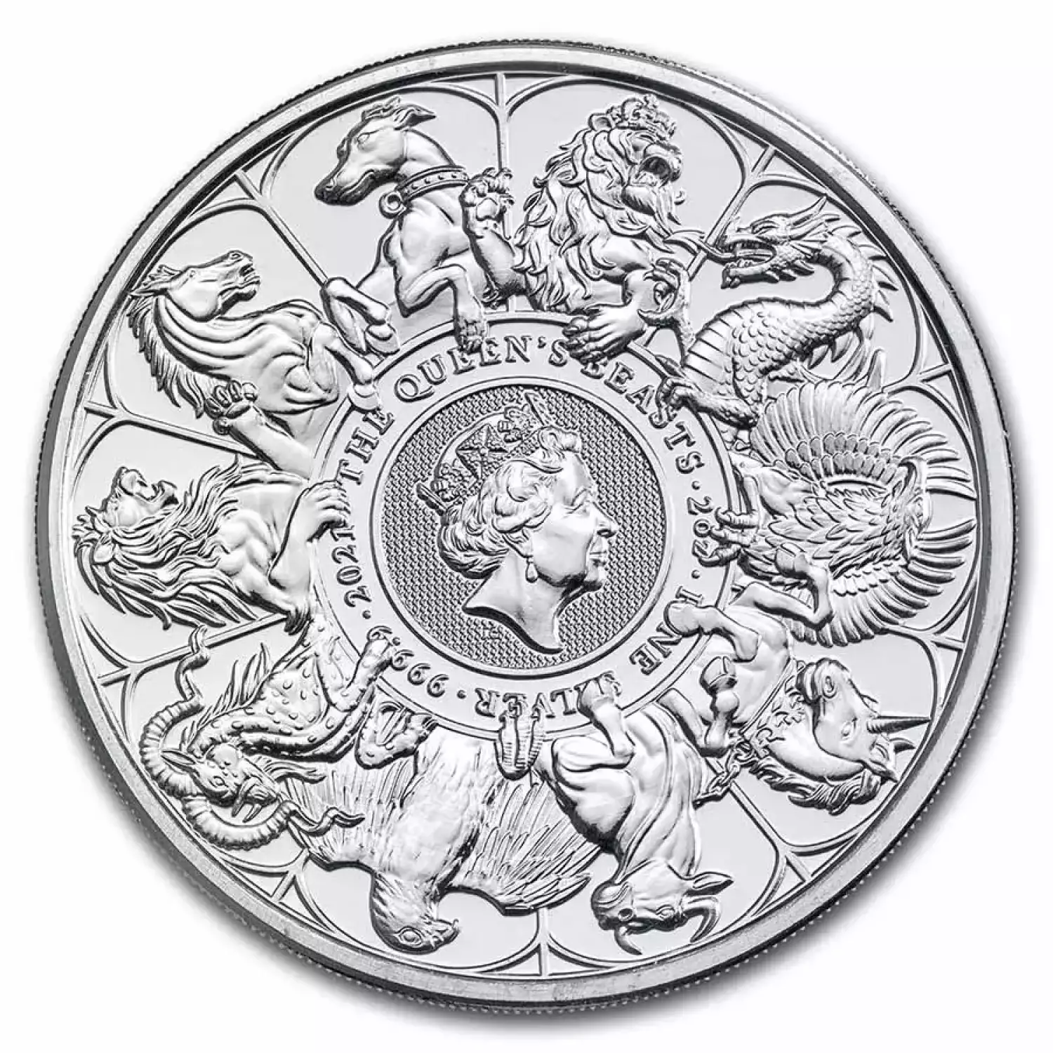 2021 Queens Beasts 2 oz Compleater silver coin (1)