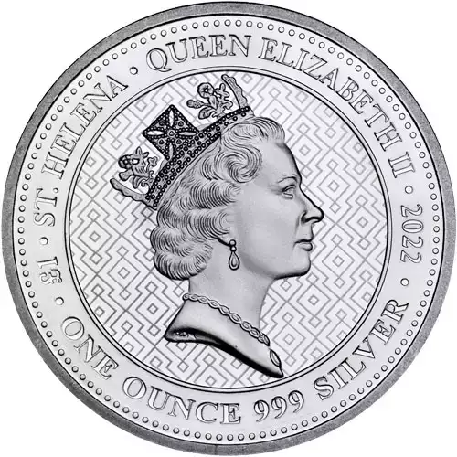 2022 1 oz St. Helena Silver Queen’s Virtues Truth Coin (BU) (2)