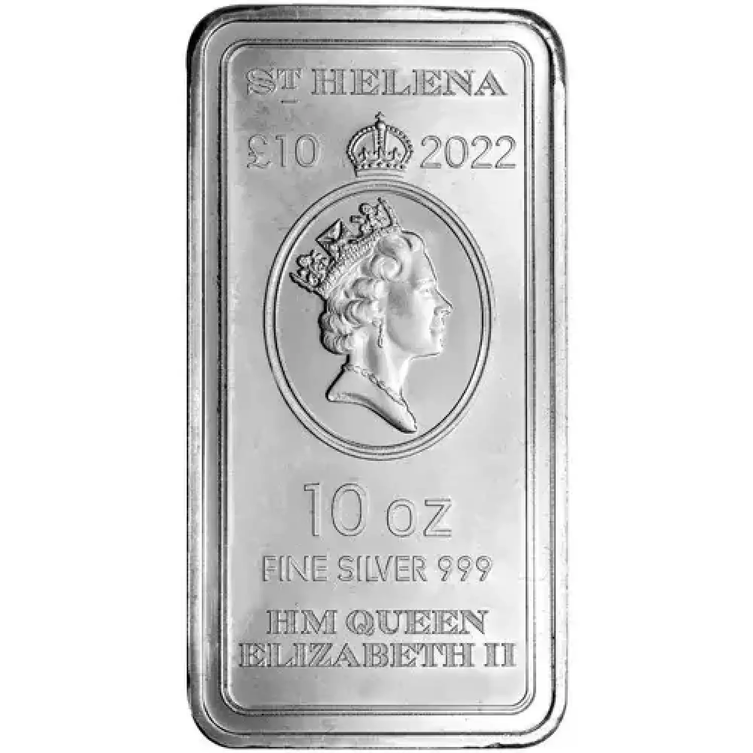 2022 10 oz St. Helena Rectangular Silver Queen’s Virtues Victory coin (2)
