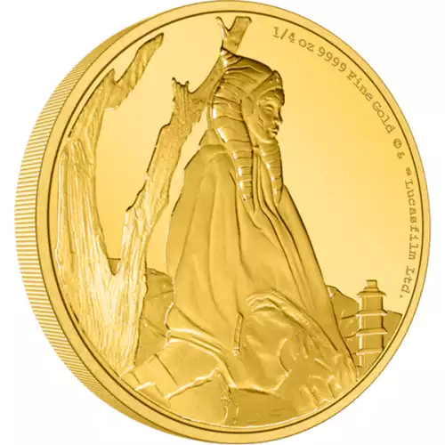 2022 1/4oz The Mandalorian Classic -  Ashoka Tano Gold Coin (2)