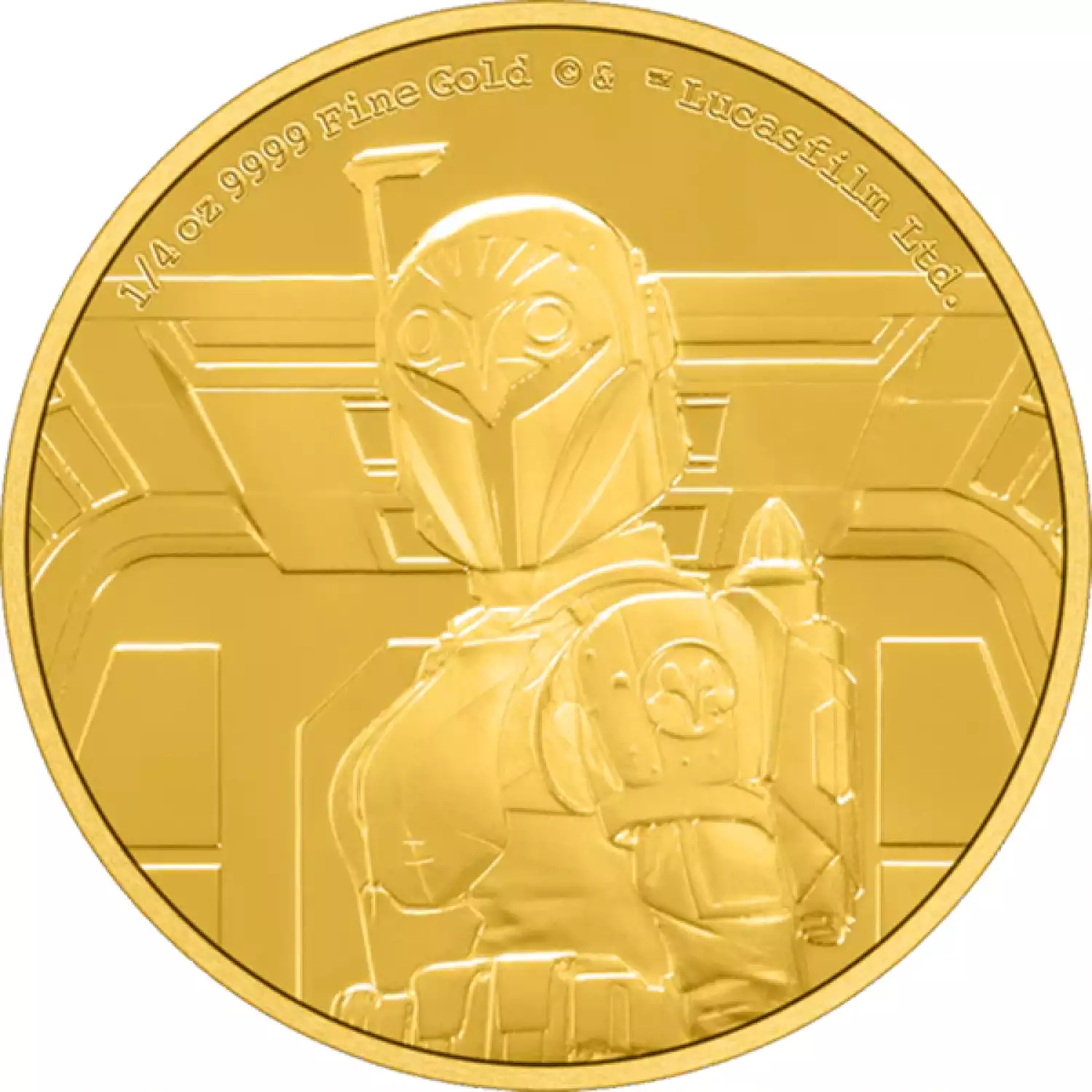 2022 1/4oz The mandalorian Classic -- Bo-Katan Kryze Gold Coin (2)
