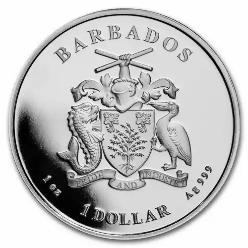 2022 Barbados 1 oz Silver Caribbean Octopus (2)