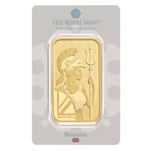 50g Royal Mint Gold Britannia Minted Bar (2)